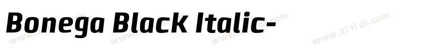 Bonega Black Italic字体转换